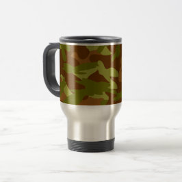 Vintage Camouflage Reisebecher