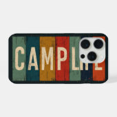 Vintage Camp Life Typography iPhone Hülle (Rückseite (Horizontal))