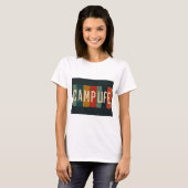 Vintage Camp Life Typography T-Shirt (Vorne ganz)