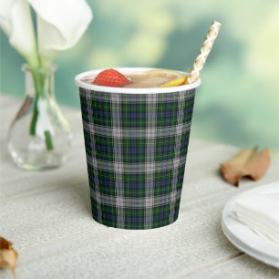 Vintage Campbell Kleid Clan Highland Tartan Pappbecher