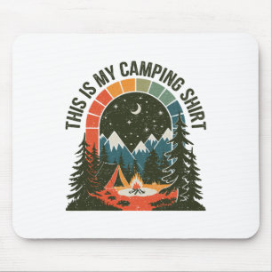 Vintage Camper Das ist meine Camping-Hiking-Kleidu Mousepad