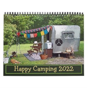Vintage-Camper Happy Camping 2022-Kalender Kalender