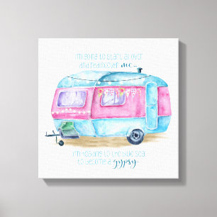 Vintage Camper-Leinwand-Wand-Kunst Leinwanddruck