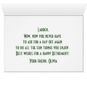 Vintage Camper-Rentenkarte (Innenansicht Horizontal (Unten))