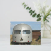 Vintage Camper-Trailer-Postkarte Postkarte (Stehend Vorderseite)