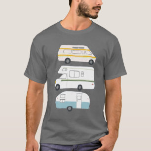 Vintage-Campervan-Anhänger Vanlife Wohnmobil T-Shirt