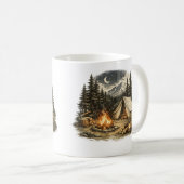 Vintage-Camping-Abenteuer Kaffeetasse (VorderseiteRechts)