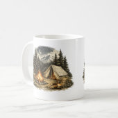 Vintage-Camping-Abenteuer Kaffeetasse (Vorderseite Links)