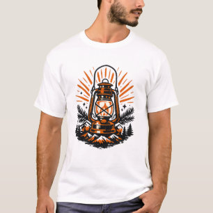 Vintage-Camping-Laterne T-Shirt   Retro Outdoor-We