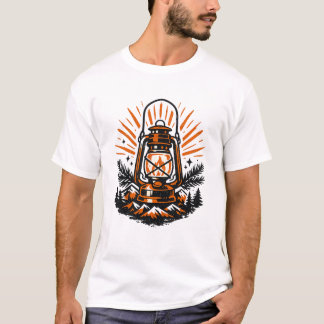 Vintage-Camping-Laterne T-Shirt | Retro Outdoor-We