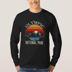 Vintage-Camping-Souvenir Olympic National Park Ber T-Shirt