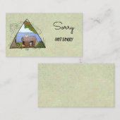 Vintage Camping Visitenkarte (Vorne/Hinten)