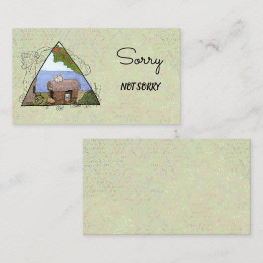 Vintage Camping Visitenkarte (Vorne/Hinten)