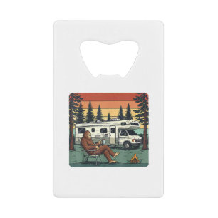 Vintage-Camping-Wohnmobil-RV-Bigfoot-Abenteuer Geldbeutel Flaschenöffner