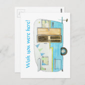 Vintage Campingplatzkarte Postkarte (Vorne/Hinten)