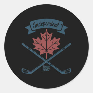 Vintage Canada Day – Unabhängig seit 1867 - Cana Runder Aufkleber