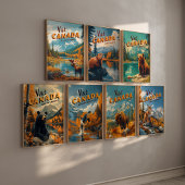 Vintage Canada Lynx Travel Poster