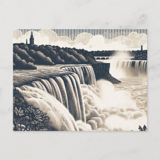 Vintage Canada Post Card Niagara Falls Postkarte (Vorderseite)