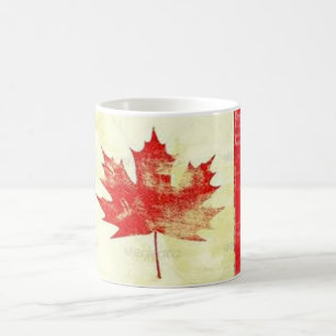 Vintage Canadian Fahne Canada Kaffee Tasse Design