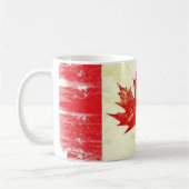 Vintage Canadian Fahne Canada Kaffee Tasse Design (Links)