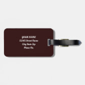 Vintage Canal Bridge Venedig Gepäckanhänger (Rückseite horizontal)