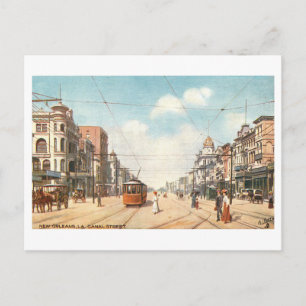 Vintage Canal Street in New Orleans Postkarte