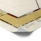 Vintage Canary Islands Map (1757) Poster (Ecke)