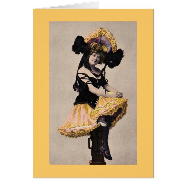 Vintage Cancan Frau (Vorne)