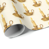 Vintage Candlelight Geschenkpapier (Rolleneckpunkt)