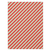 Vintage Candy Cane Streifen Tischdecke (Vorderseite)