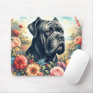 Vintage Cane Corso Dog Malerei Mousepad