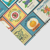Vintage canned goods-Fruit labels Seidenpapier (Ausschnitt)