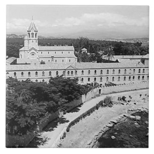 Vintage Cannes Inselkloster Saint-Honorat Fliese