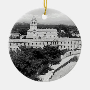 Vintage Cannes Inselkloster Saint-Honorat Keramik Ornament
