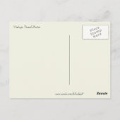 Vintage Cannes-Reisewerbung Postkarte (Rückseite)