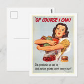 Vintage Canning Postkarte (Vorne/Hinten)