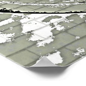 Vintage Cannon Grunge Poster (Ecke)