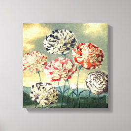 Vintage Canvas mit Blumenmuster Leinwanddruck