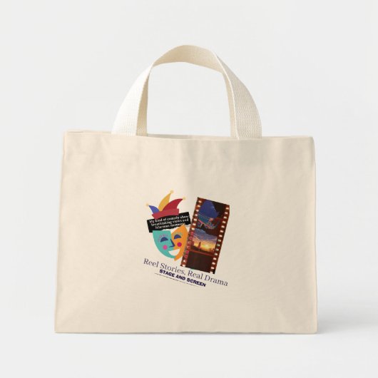 Vintage-Canvas-Tasche Mini Stoffbeutel (Vorne)