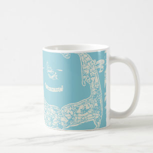 Vintage Cape Cod Map Kaffeetasse