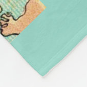Vintage Cape Cod Map Postcard Large Throw Fleecedecke (Ecke)