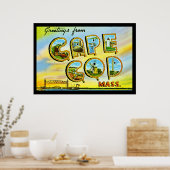 Vintage Cape Cod Mass. Art Deco Poster (Küche)