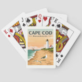 Vintage Cape Cod Massachusetts Spielkarten (Rückseite)