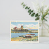 Vintage Cape Cod Massachusetts Szene Postkarte (Stehend Vorderseite)