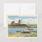 Vintage Cape Cod Massachusetts Szene Postkarte (Vorne/Hinten)