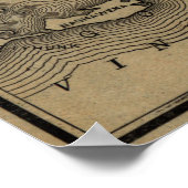 Vintage Cape Cod Railroad Map (1893) Poster (Ecke)