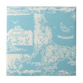 Vintage Cape- Codkarte Fliese (Vorderseite)