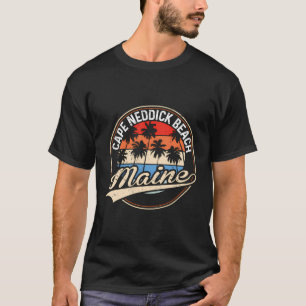 Vintage Cape Neddick Strand Maine Palmenstrand T-Shirt