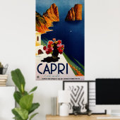 Vintage Capri French Travel Poster (Heimbüro)