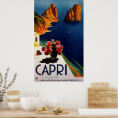 Vintage Capri French Travel Poster (Küche)